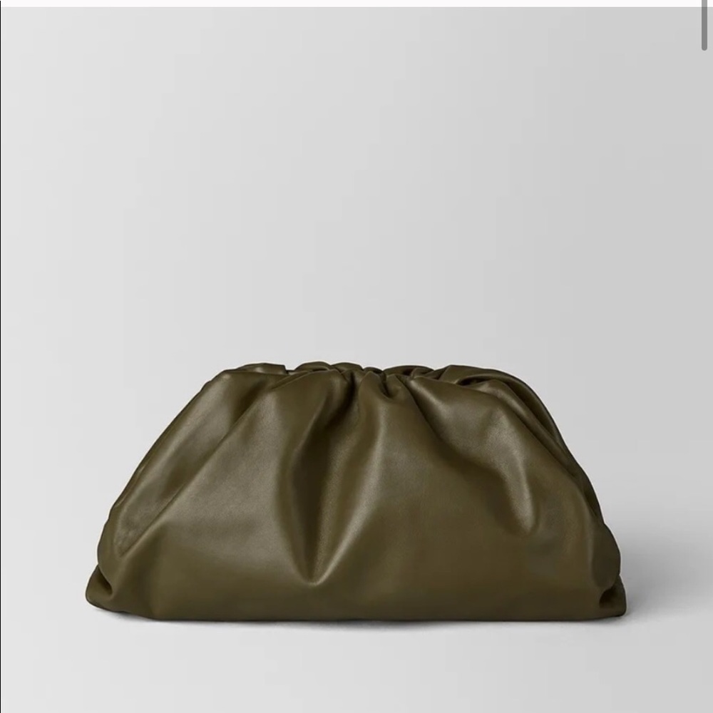 Dumpling clutch similar to bottega veneta